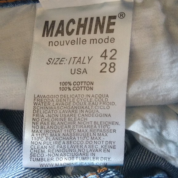 Machine Hi rise skinny distressed jeans size 28 - Picture 10 of 10